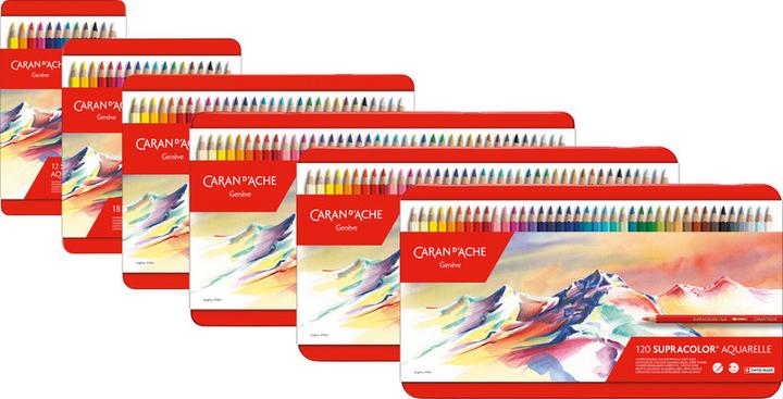 Produktbild Caran d'Ache Supracolor Aquarelle Metallschachtel (Mehrfarbig, 12 x)