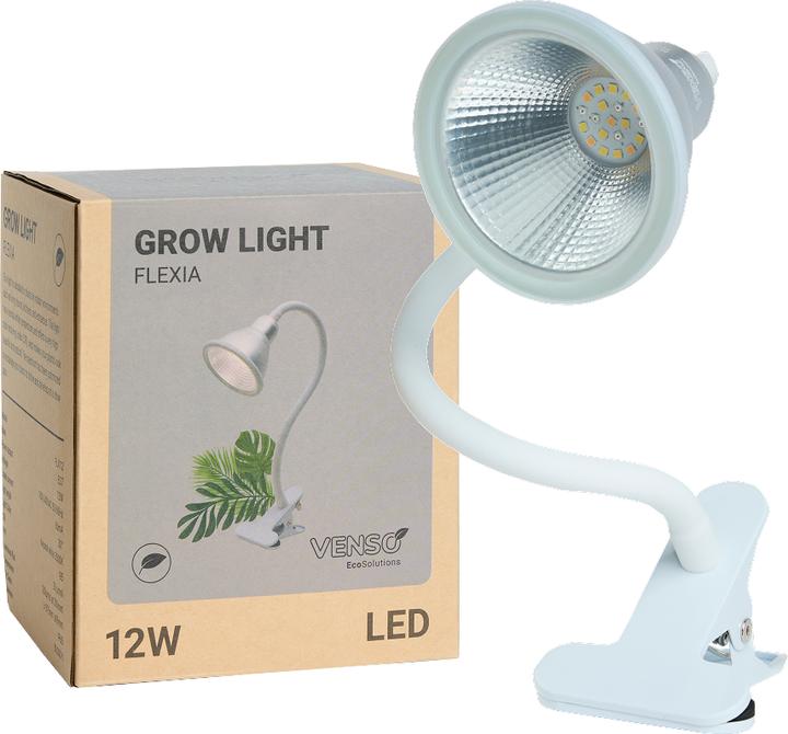 Actual product image Venso EcoSolutionsE27 "Flexia" plant lamp 12W 60 °, improved photosynthesis and higher chlorophyll f (LED)