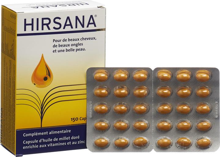 Image du produit Hirsana Huile de millet doré (150 pièce(s), Capsules, 126 g)