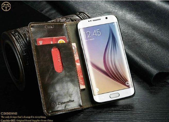 Produktbild Caseme Klassische Leder Hülle (Samsung Galaxy S6 Edge)