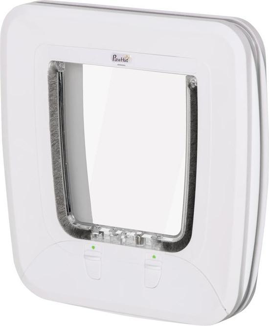 Immagine prodotto Swisshandel24 Zanzariera per gatti Zanzariera per cani con 4 opzioni di chiusura e magnete, per porte interne ed (Gattaiola manuale)