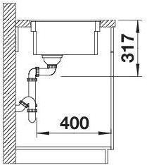 Produktbild Blanco ETAGON 500-F (52.70 cm, 42.70 cm)