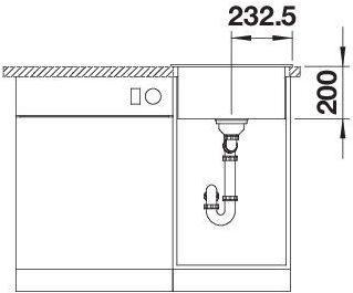 Actual product image Blanco Naxa 45 (46.50 cm, 51 cm)