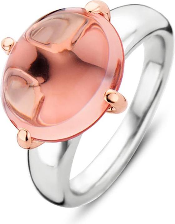 Ti Sento Milano Ring mit Kristall oval nude 12117NU (56, 925 Silber)