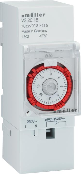 Produktbild müller Zeitschaltuhr 230VAC  24-Stunden 35mm