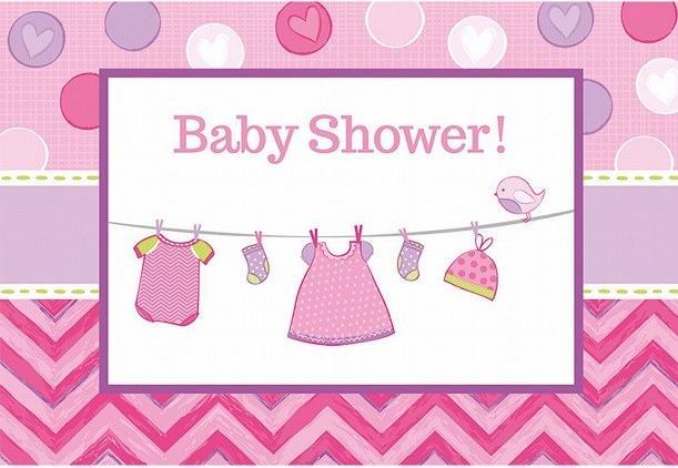 Produktbild Amscan Einladungen Baby Shower Mädchen