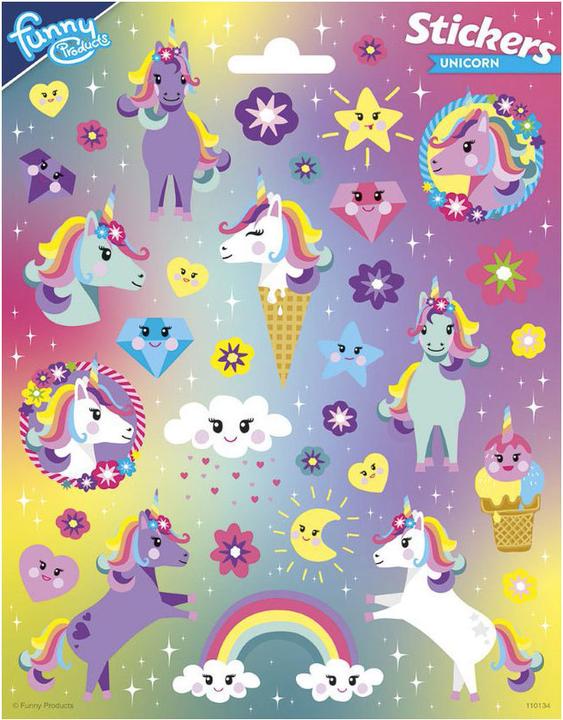 Image du produit Totum Feuille d'autocollants Licorne