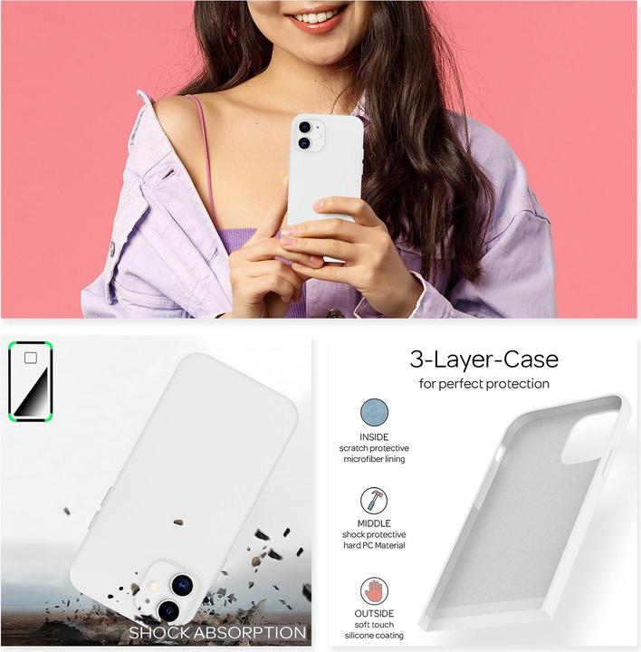 Produktbild Nalia Liquid Silikon Handyhülle (Apple iPhone 12)