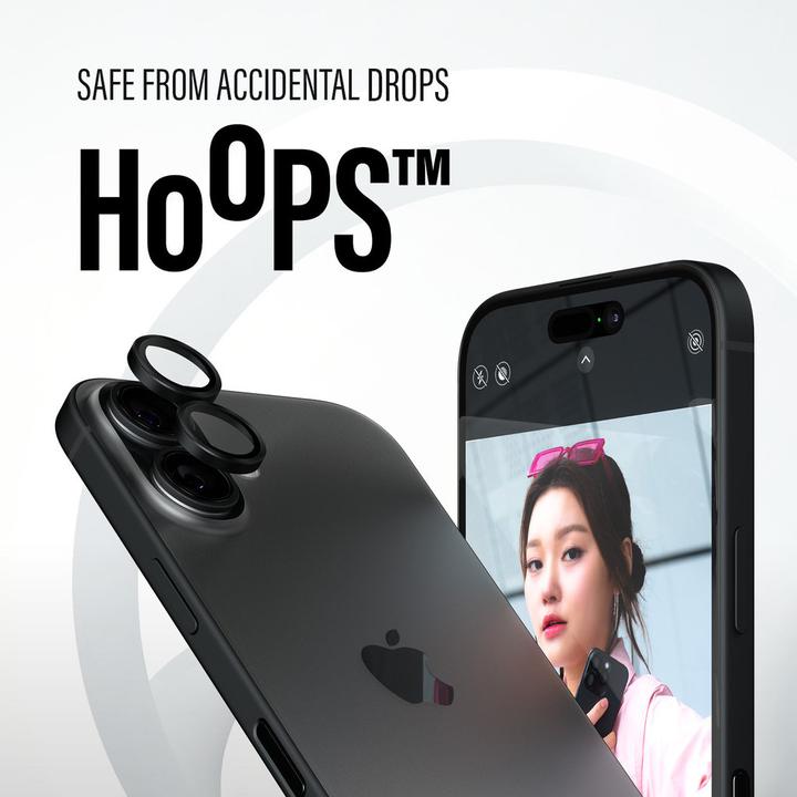 Produktbild PanzerGlass Hoops Camera Lens Protector (1 Stück, Apple iPhone 16 Plus, Apple iPhone 16)