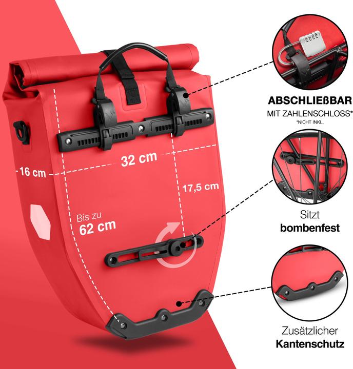 Immagine prodotto Valkental ValkBasic (28 l, Borsa portapacchi)