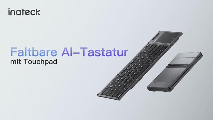 Actual product image Inateck Keyboard 06101 steel gray (KB06101 steel gray) (DE, Wireless)