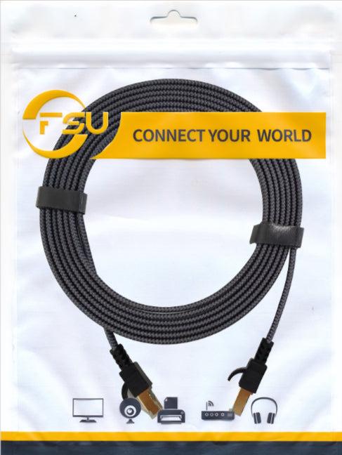 Immagine prodotto Hermex Cavo di rete piatto Cavo Ethernet LAN RJ45 Cat. 7 piatto 0,5 m (U/UTP, CAT7, 0.50 m)