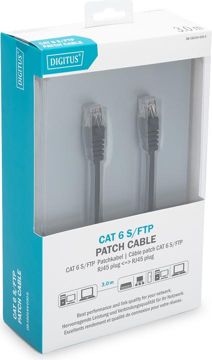Produktbild Digitus Netzwerkkabel (S/FTP, CAT6, 3 m)