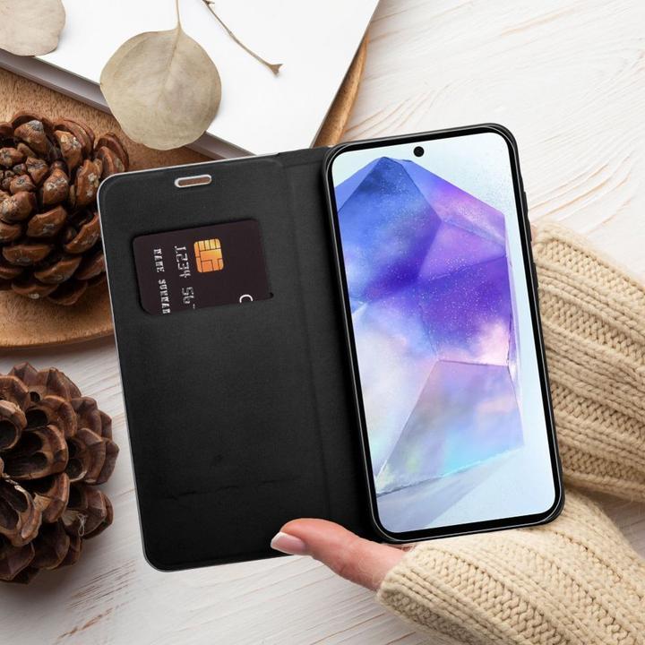 Actual product image Partner Telecom Book case OEM LUNA Book Carbon for HUAWEI P30 Pro black (Huawei P30 Pro)
