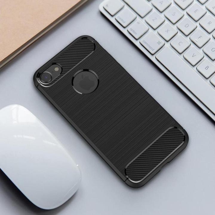 Produktbild Screenguard Carbon Brushed Case (Apple iPhone SE (3rd Gen))