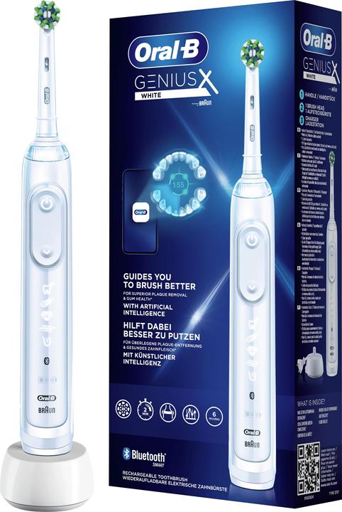 Actual product image Oral-B Genius X Electric Toothbrush White (Oscillating toothbrush)
