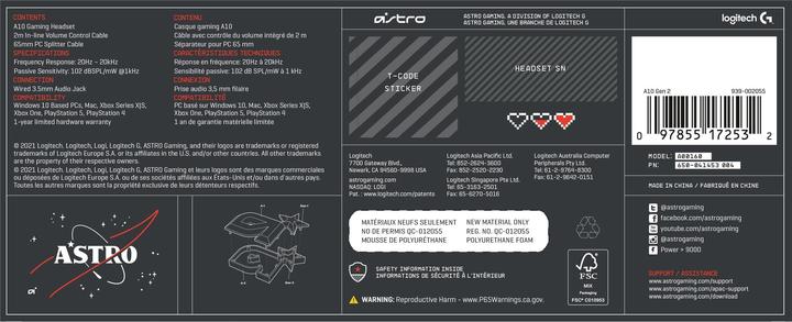 Produktbild Astro Gaming A10 Gen 2 (Kabelgebunden)