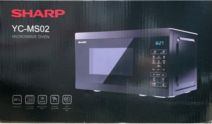 Productafbeelding Sharp YC-MS02E-B Magnetron Werkblad Solo Magnetron 20 l 800 W Zwart (20 l)