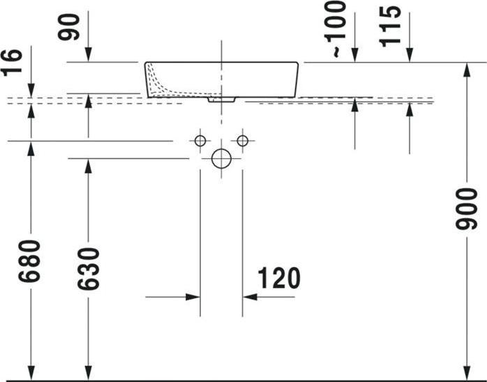 Produktbild Duravit Aufsatzbecken STARCK 2 o ÜL HLB 440x400mm geschli o HL weiss (395 mm, 435 mm)