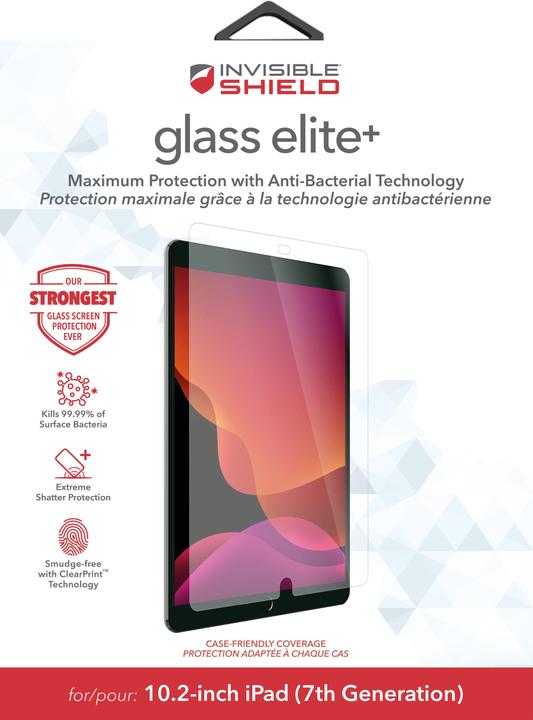 Immagine prodotto Zagg InvisibleShield Glass Elite+ - Pellicola protettiva per tablet - 10.2" - per Apple 1 (1 Pezzo/i, iPad)