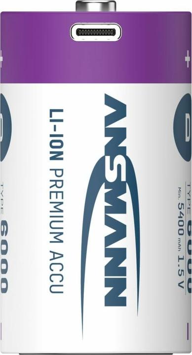 Produktbild Ansmann Premium Rechargeable (2 Stk., D, 6000 mAh)