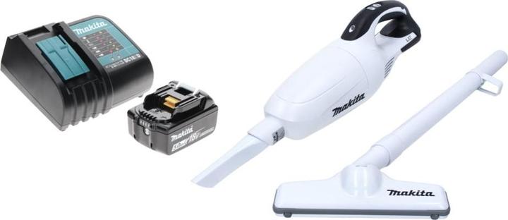 Immagine prodotto Makita DCL 181 FRT1 W Aspirapolvere a batteria 18 V Bianco + 1x Batteria 5.0 Ah + Caricabatterie