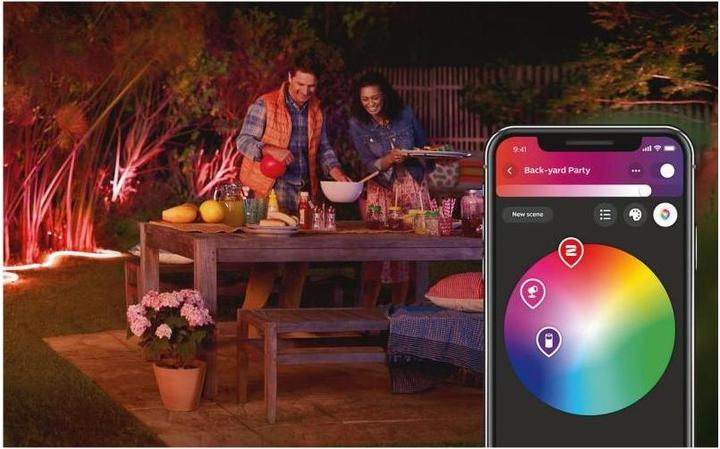 Immagine prodotto Philips Hue Hue LED Striscia luminosa per esterni (DE Plug) (Multicolore, 200 cm, Esterno)