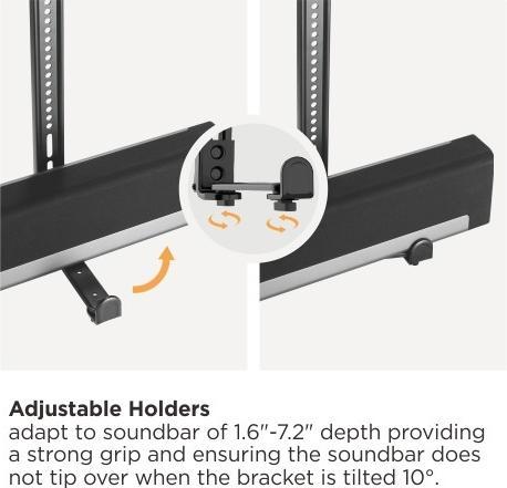 Produktbild Reflecta SOUNDBAR HOLDER SBH114 (1 Stk., Wandmontage, Höhenverstellbar)