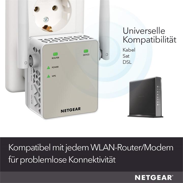 Produktbild Netgear Ex6120-100pes (866 Mbit/s, 300 Mbit/s)