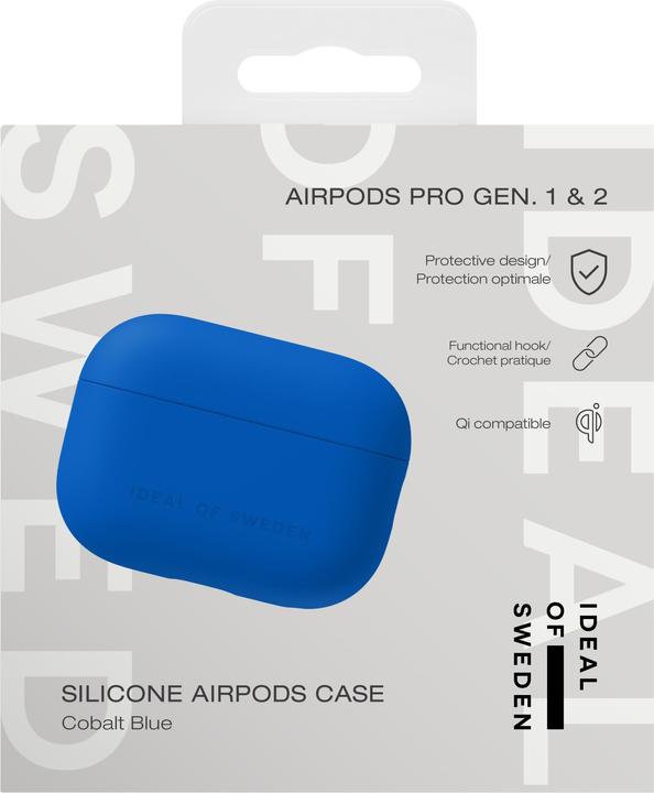 Productafbeelding iDeal Of Sweden Siliconen AirPods hoesje PRO 1/2 Kobaltblauw
