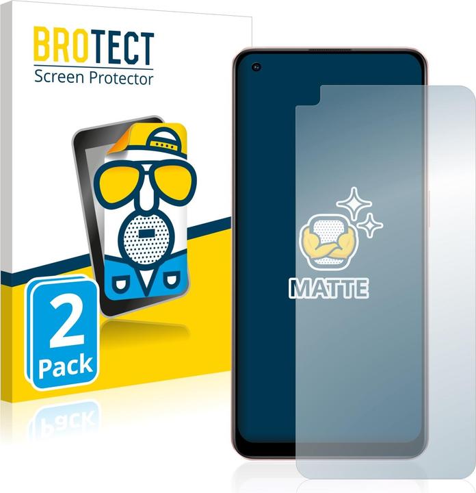 Actual product image BROTECT Anti-glare screen protector matt (2 Piece, Oppo A96)