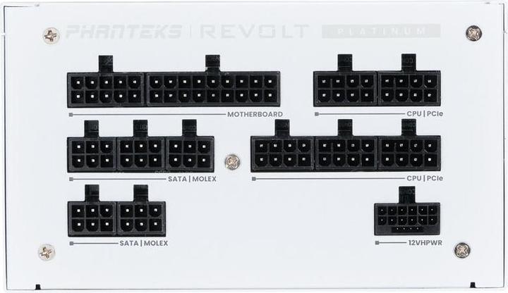 Produktbild Phanteks Revolt 1000W Platinum, ATX 3.0, PCIe 5.0, vollmodular - 1000 Watt, weiss (1000 W)
