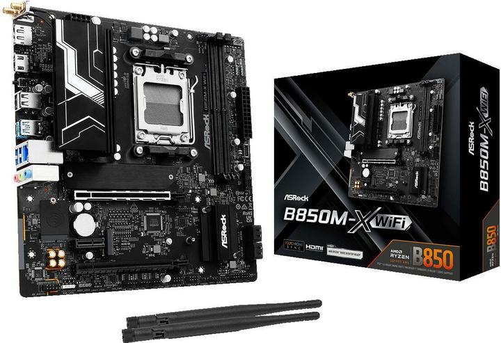 Actual product image AsRock B850M-X Wifi R2.0 (AM5, AMD B850, mATX)
