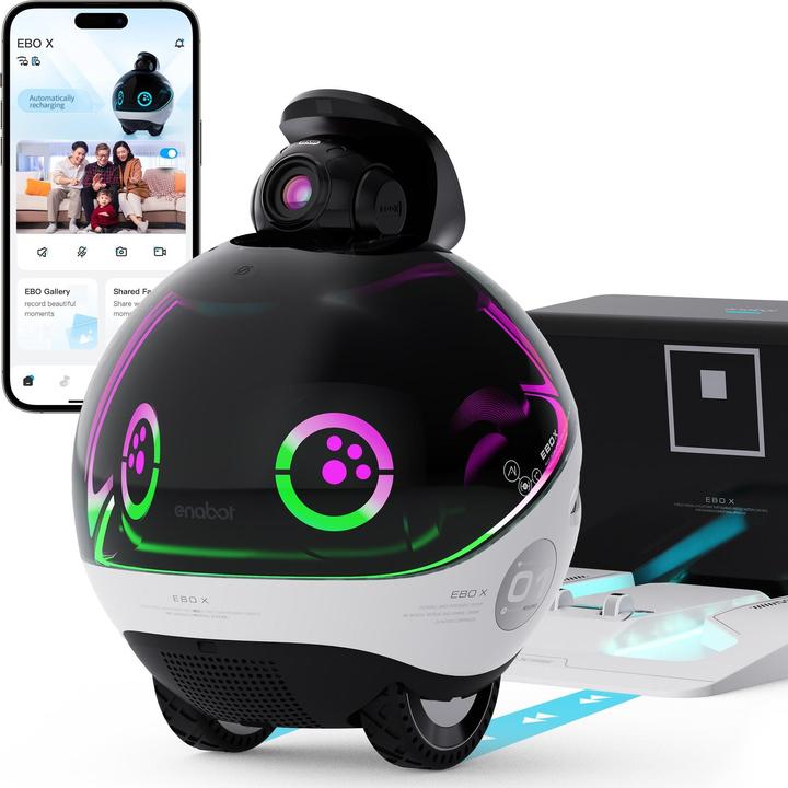 Actual product image Enabot EBO X surveillance robot with WLAN camera (3840 x 2160 pixels)