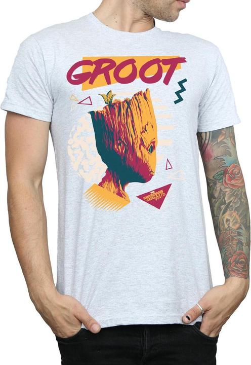 Actual product image Mens Guardians Of The Galaxy Vol. 2 80s Groot T-Shirt (XXL)