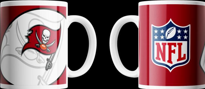 Great Branding Tampa Bay Buccaneers Mug Shadow Logo & Shield 330ml (330 ml)