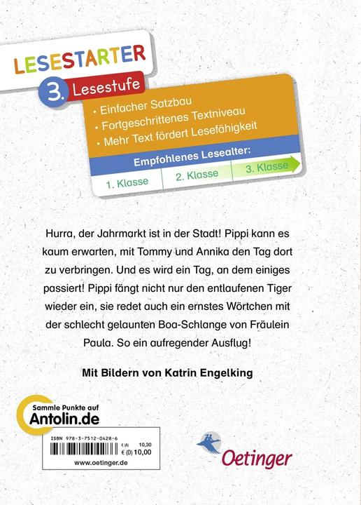 Actual product image Pippi geht auf den Jahrmarkt (German, Katrin Angel King, Astrid Lindgren, 2023)
