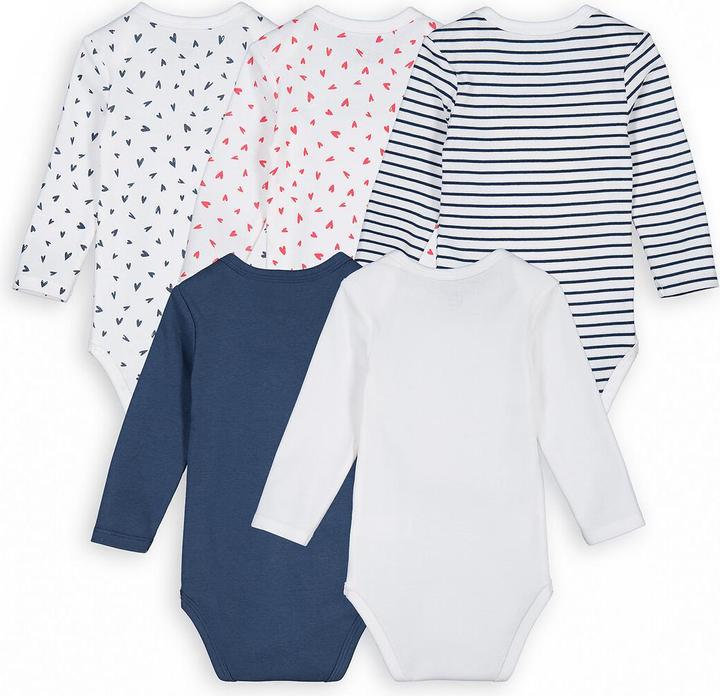La Redoute Collections 5er-Pack gerippte Bodys mit langen Ärmeln