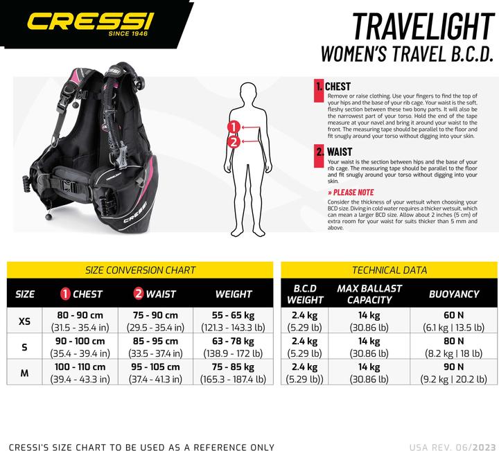 Actual product image Cressi Travelight (S)