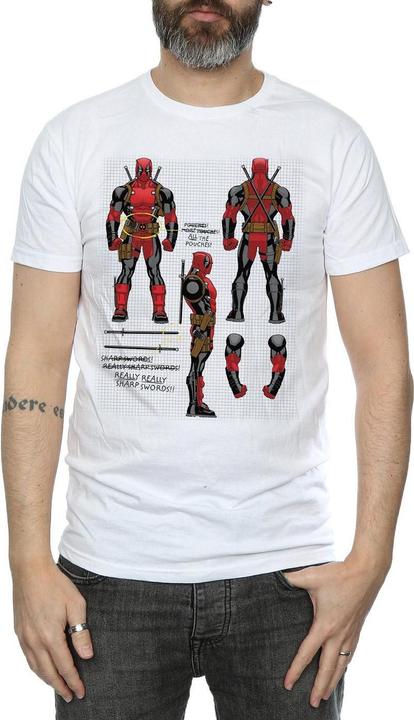 Immagine prodotto Deadpool Action Figure Plans Maglietta Uomo (XXL)