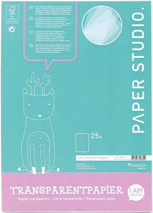 Actual product image I Am Creative Tracing paper pad A4, 25 sheets (A4)