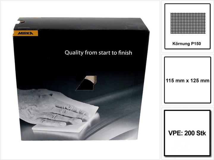 Produktbild Mirka Goldflex Soft 115x125mm P150 200Stk. ( 2912707015 ) Handpad Rolle perforiert (P150)