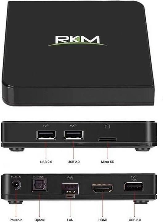 Immagine prodotto Rikomagic Mini PC con Android PNI MK06 di 1 GB di RAM, 8 GB di memoria interna (8 GB, Android 5.1 (Lollipop))