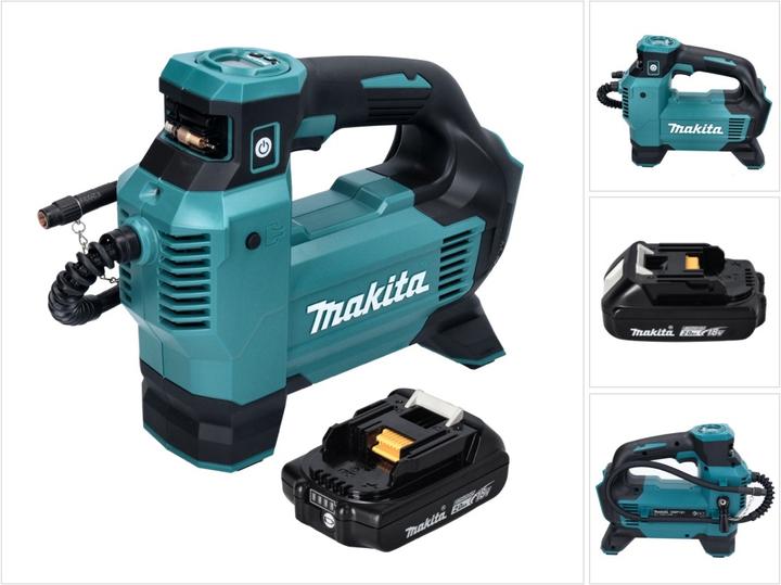Produktbild Makita DMP 181 A1 Akku Kompressor 18 V 11,1 bar + 1x Akku 2,0 Ah - ohne Ladegerät (11.10 Bar)