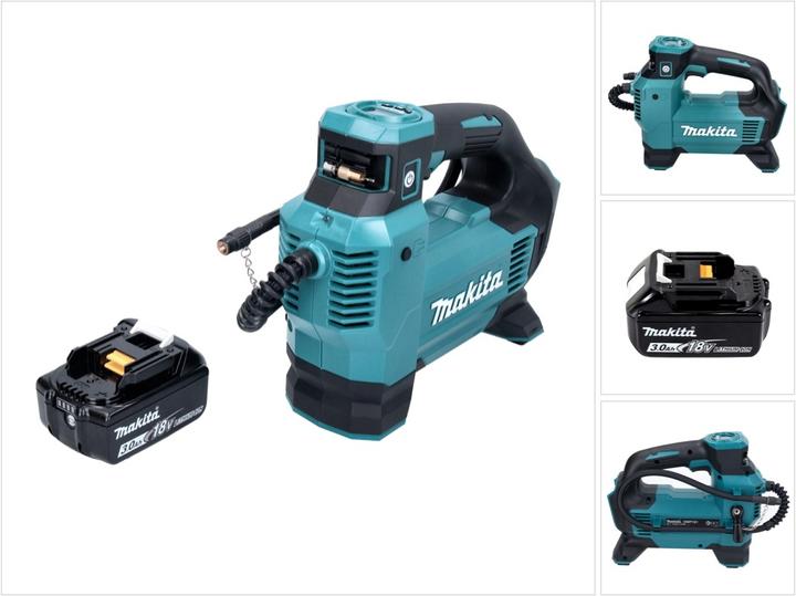 Actual product image Makita DMP 181 F1 Battery compressor 18 V 11.1 bar + 1x battery 3.0 Ah - without charger (11.10 bar)