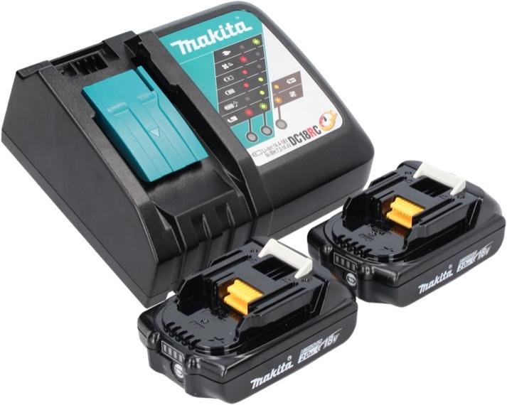 Produktbild Makita DMP 181 RA Akku Kompressor 18 V 11,1 bar + 2x Akku 2,0 Ah + Ladegerät (11.10 Bar)