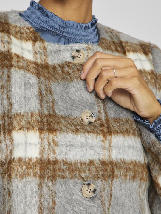 Produktbild Vila Kariert Knopf Jacke (36)