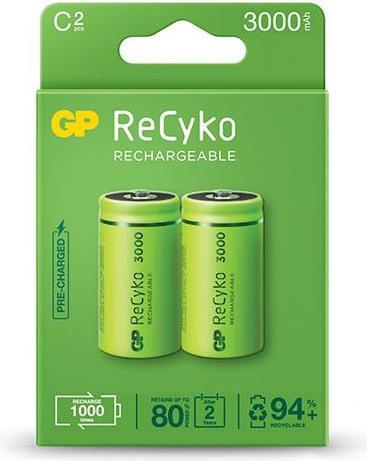 Produktbild GP Batteries B2133 household battery C Nickel-Metal Hydride (NiMH) (2 Stk., C, 3000 mAh)