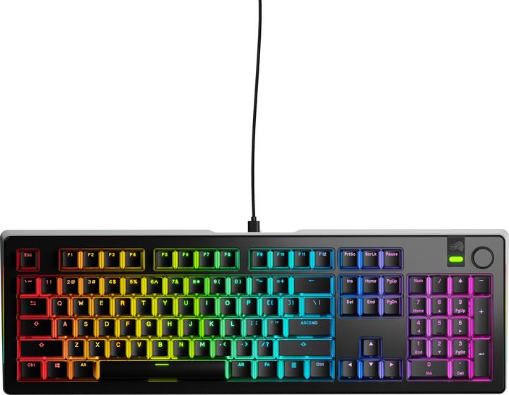 Glorious GMMK 3 Pro 100 % Custom Gaming-Tastatur - Pre-Built, ANSI (US), Fox Switches, schwarz (US, Kabelgebunden)