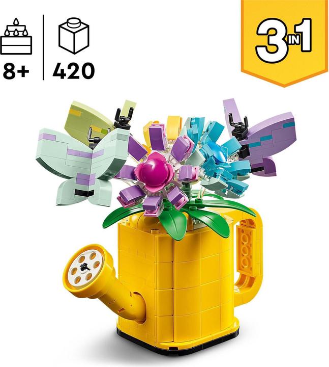 Image du produit LEGO 31149 Arrosoir avec fleurs (31149, LEGO Creator 3-in-1)